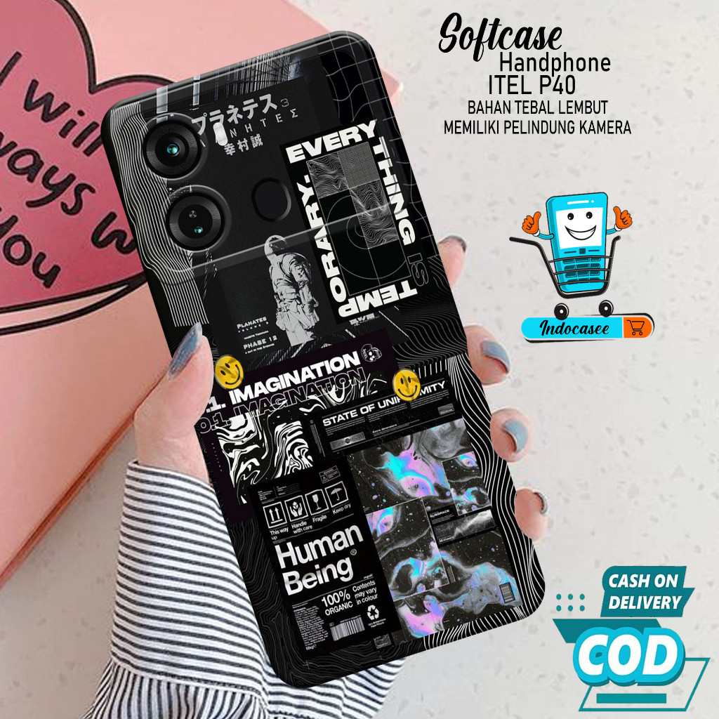HP ITEL P40 2023 Softcase Phone Case ITEL P40 2023 เคสโทรศัพท์ซิลิโคน ITEL P40 2023 Case ITEL P40 20