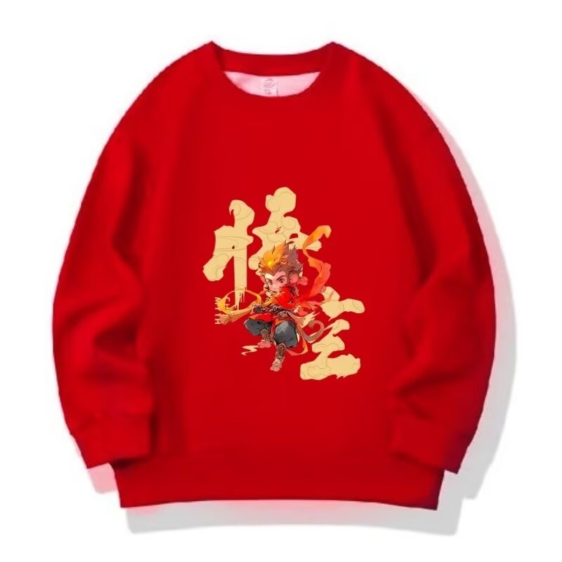 COD 2025 Harajuku Autumn Boys Cotton National Trend Sweatshirt Spring Autumn Fleece Casual New Style