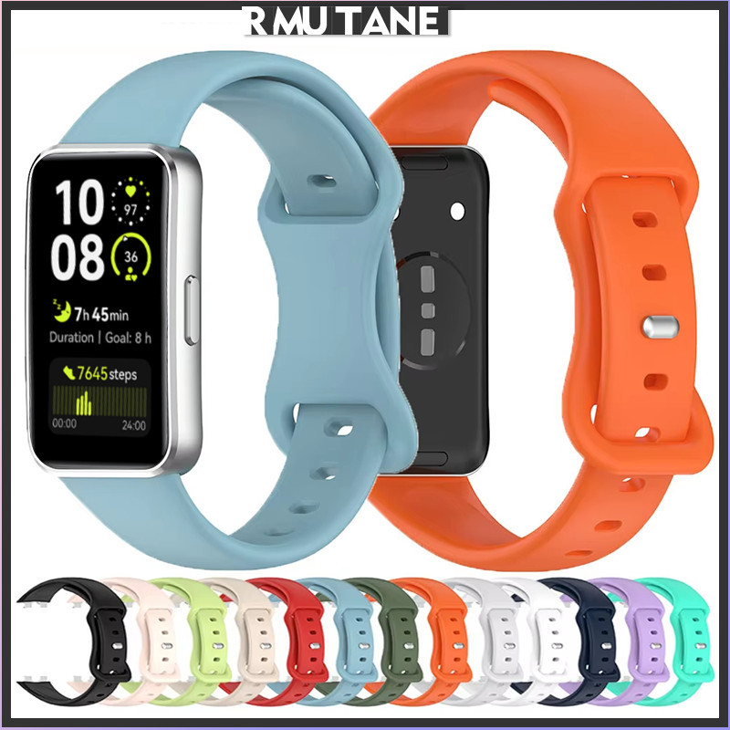 สายยางสำหรับ for smartwatch Huawei Band 10 9 8 NFC วงปรับได้ซิลิโคนกีฬาอ่อนสำหรับ for Huawei Band 10 9 8
