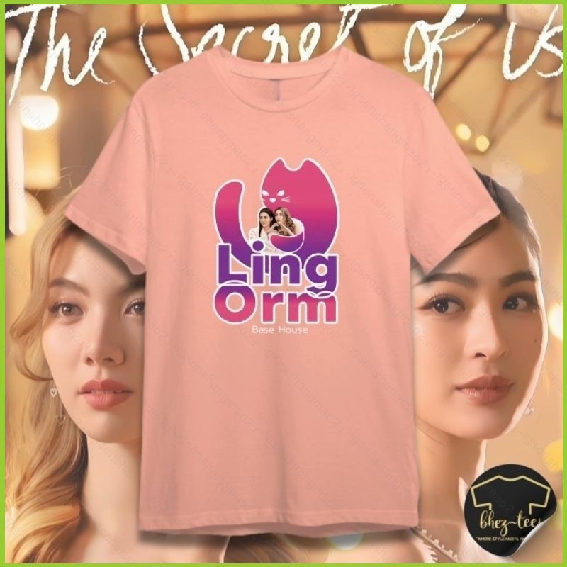 PS2 The Secret Of Us LingOrm Lingling Fahada Thananusak Earn Thailand Kaos 3D เสื้อยืดฤดูร้อนอะนิเมะ