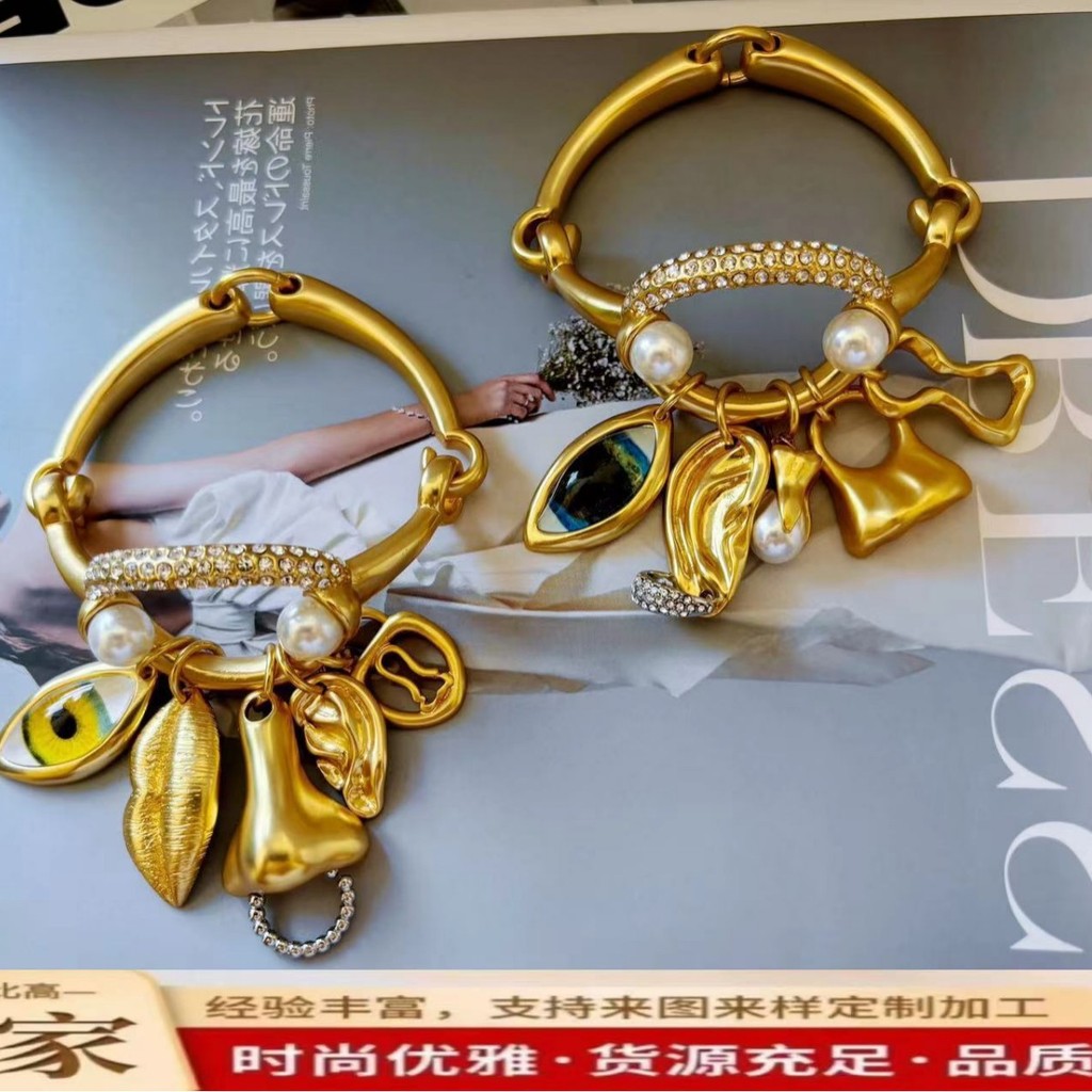 Bracelet Chapralei Brass Gold-Plated High-Quality Heavy Industry