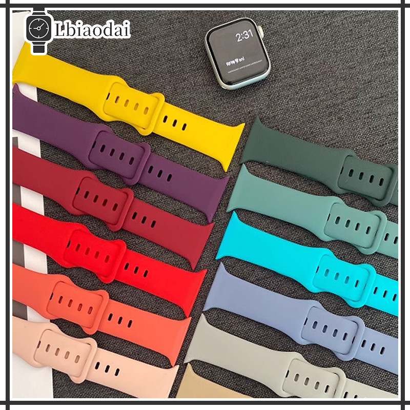 สายนาฬิกาซิลิโคนแบบนุ่ม for Smartwatch IWatch Ultra 3 2 SE 3 2 Series 11 10 9 8 7 6 46 45 49มม 46 42 44 42 41 40มม