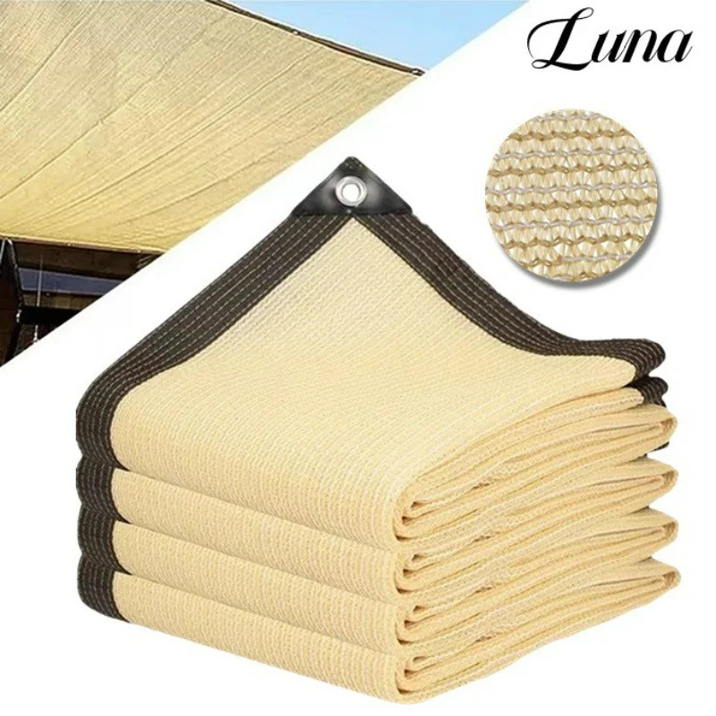 คุณภาพสูงบังแดดสุทธิสําหรับกลางแจ้งป้องกันรังสียูวีระบายอากาศสวน Pergola ครีมกันแดดผ้า Shade Sails ร