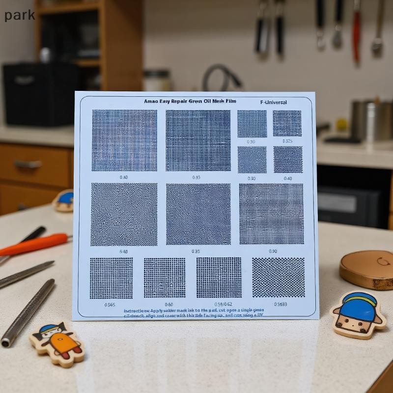 [PA] Hole Spacing 0.3/0.35/0.375/0.4/0.5/0.58/0.6/0.8/1.0 มม.Universal Green Oil Net UV Solder Mask 