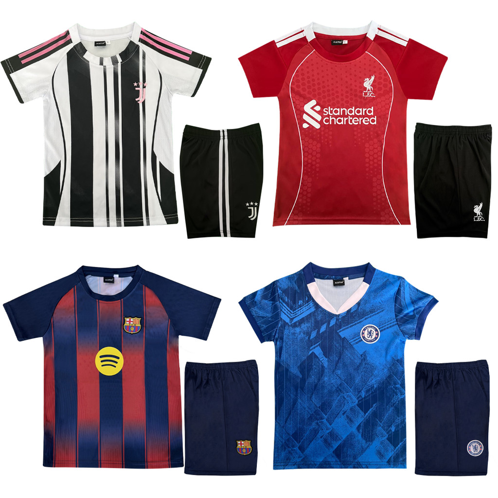 (HARGA BOOM) KIDS JERSEY FOOTBALL CLUB SET / JERSEY BUDAK FOOTBALL CLUB SEPASANG BAJU SELUAL BTI