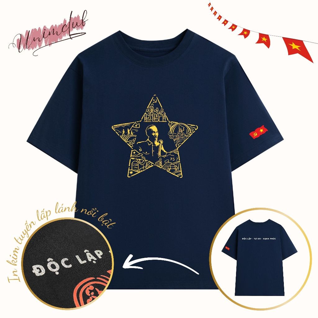 [GOOD QUESTIONS] Unique Freedom Vietnam Gold Star Lake Shirt Hot Trend Vietnam Flag Shirt Cotton Vie