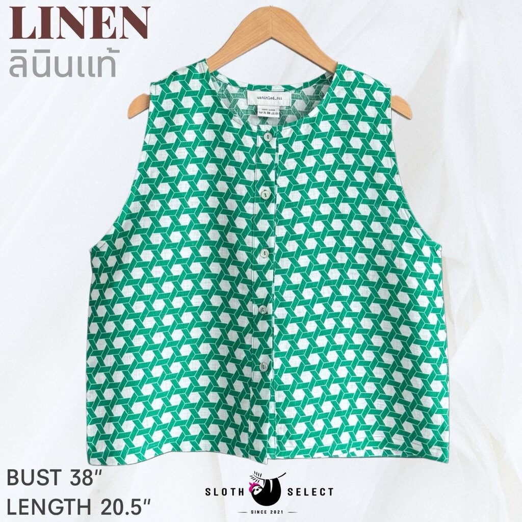 SLOTH SELECT…เสื้อลินินแท้ 100% ลายผ้าสวย ตำแหน่งลายทุกตัวต่างกันนะคะ ขอชมลายได้เลยค่ะ งานตัดเย็บดี ผ้าดี แนะนำค่ะ