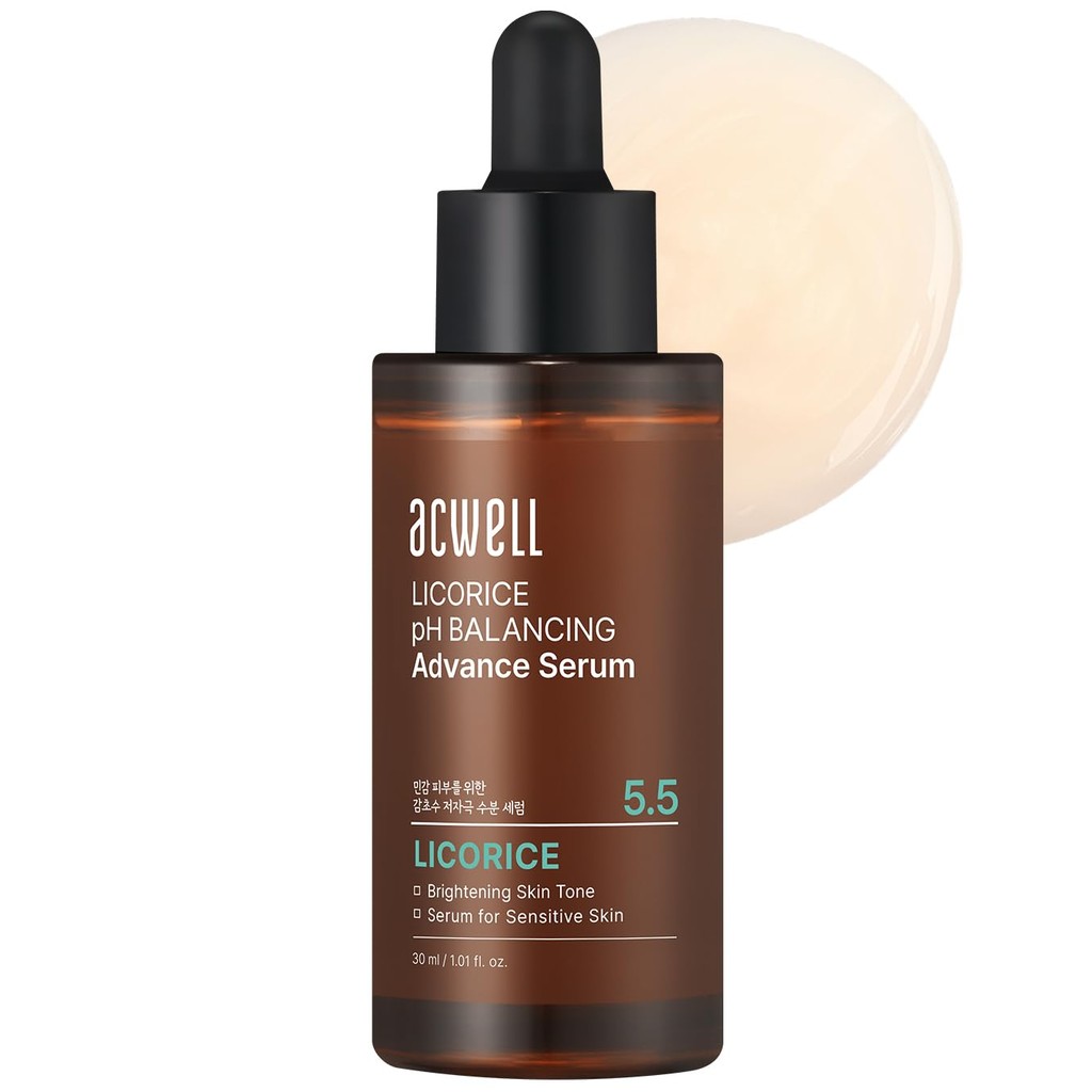 ACWELL Licorice pH Balancing Advanced Facial Serum Ampoule 1.01 fl.oz.- Radiance and Dark Spot care 