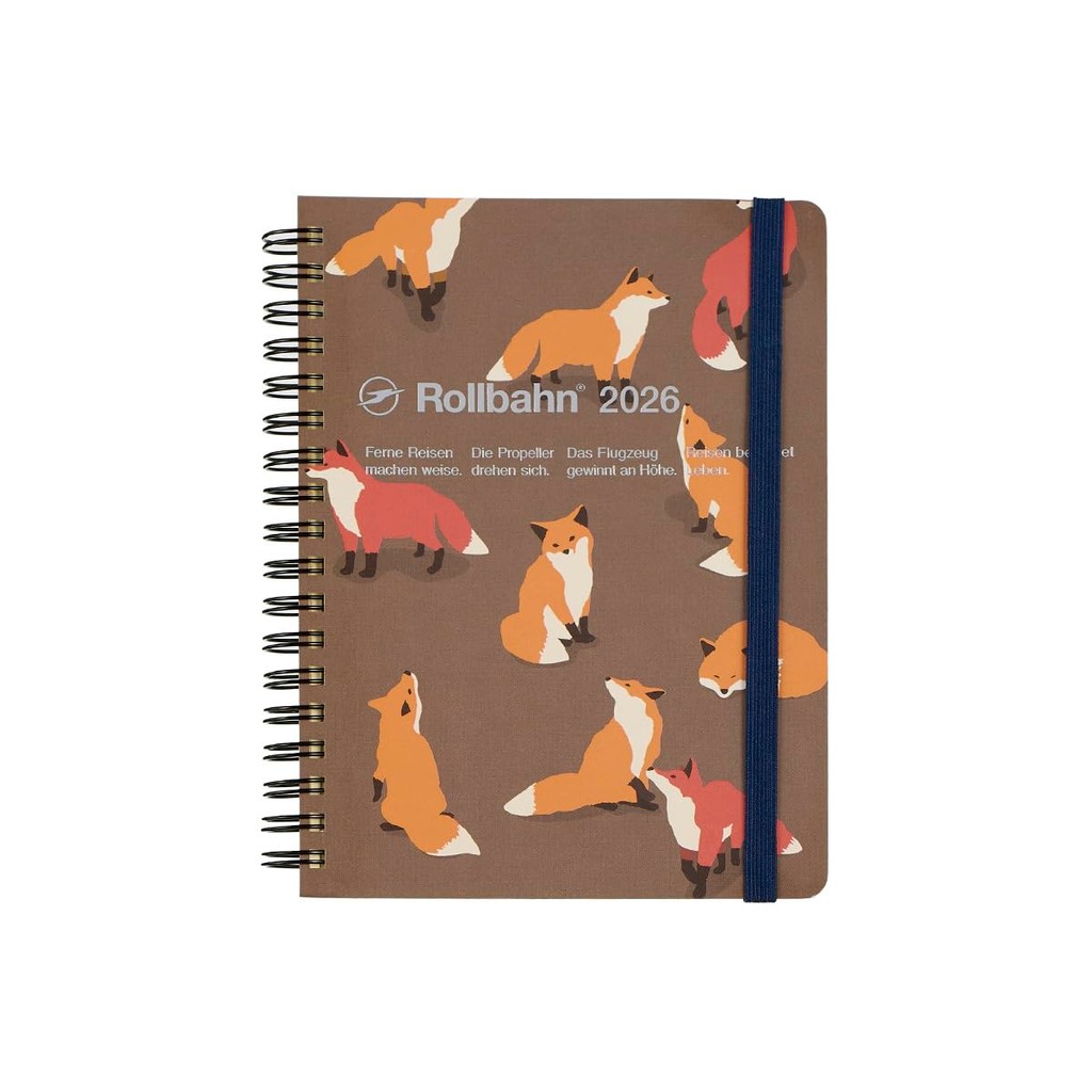 Delphonics 2026 Planner / October 2025 Start Rollbahn Animal L Monthly Schedule (Brown)  
Delphonics