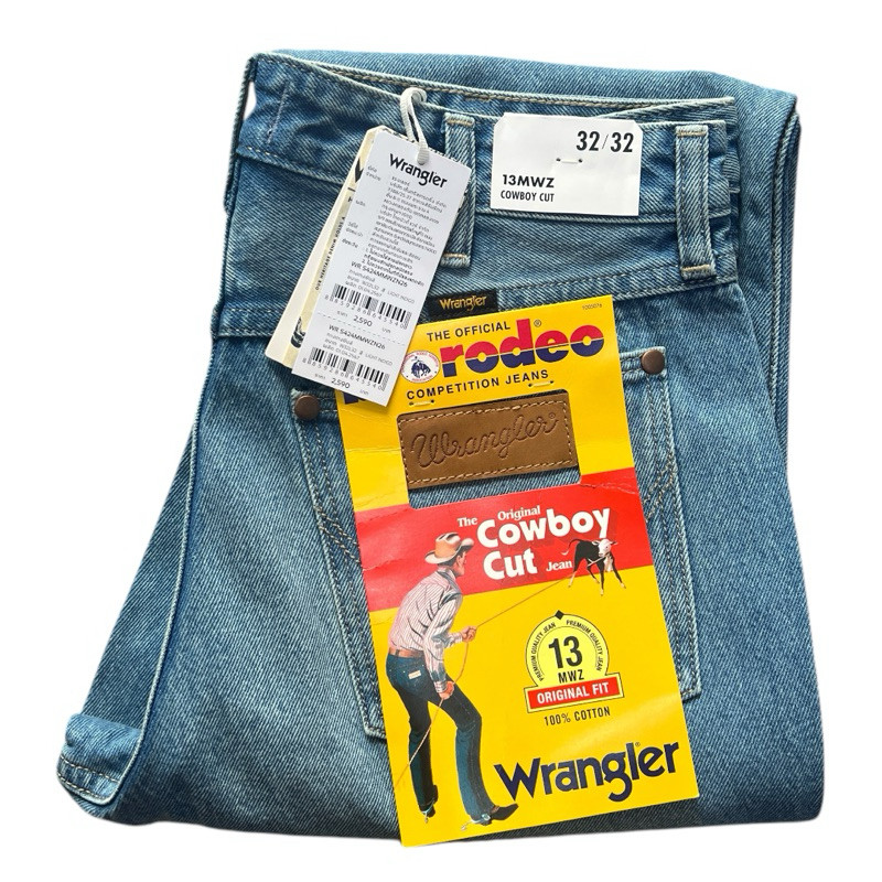 WRANGLER 13 MWZ  COWBOY CUT  ขากระบอกตรง ไม่ยืด ของแท้จากSHOP