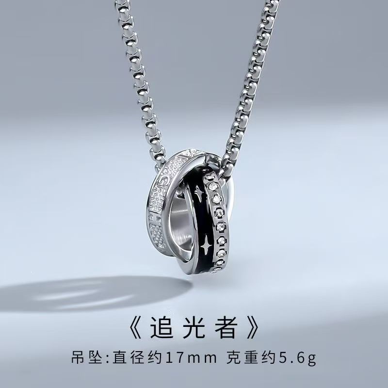 众气钢项链手链轻项链小众项链吊จี้装饰品可链二合一高不色สร้อยคอเหล็กไทเทเนียมแสงหรูหราสร้อยคอซอกสร้อยคอแขวน sgh88988.ของฉัน2025