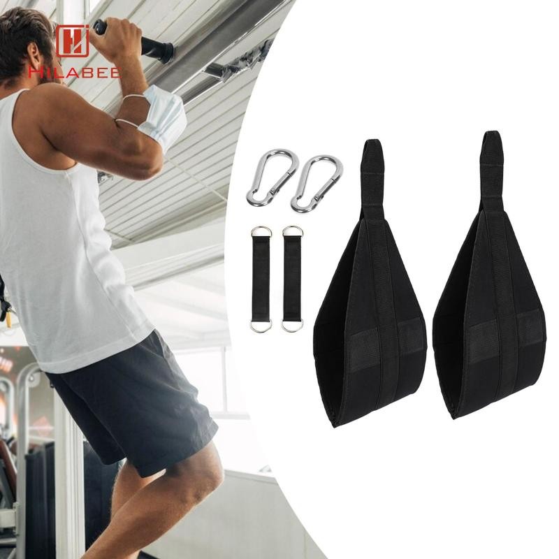 HILABEE Ab Suspension Straps อุปกรณ์ฟิตเนสแถบแนวนอนเข็มขัดฝึกหน้าท้องสําหรับเสริมสร้างกล้ามเนื้อหน้า