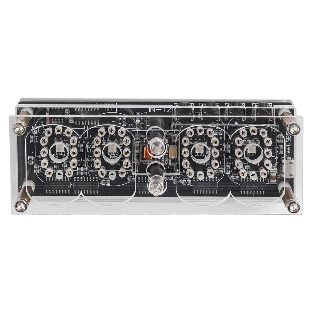 [สต็อก] LED Lamp Tube Clock IN12 Nixie Clock Glow Tube Clock Diy Retro Clock Module CH