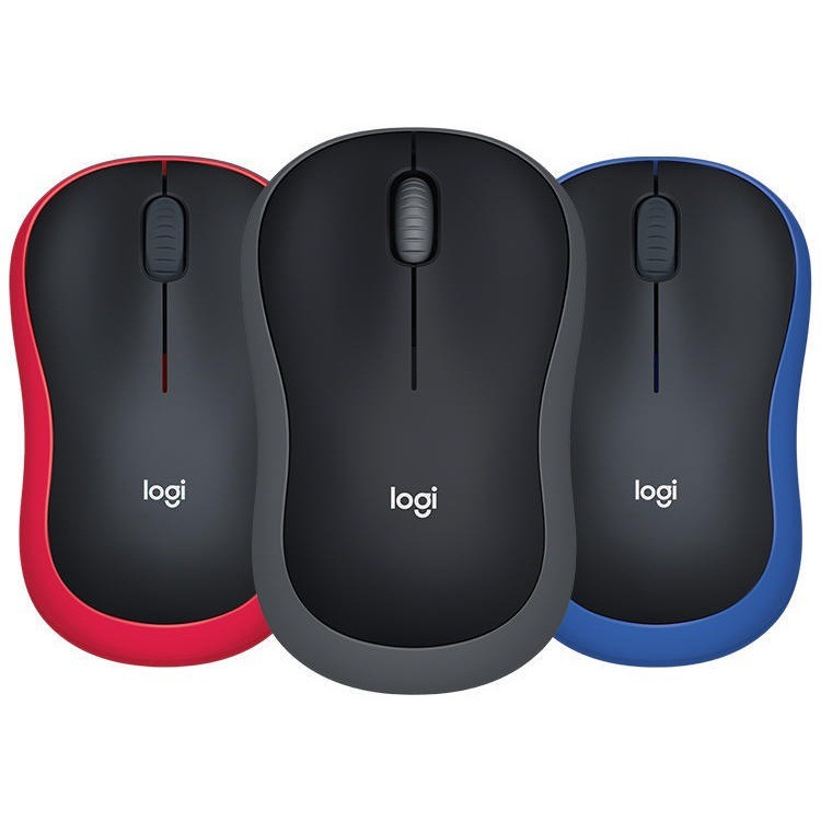Logitech Logitech M186 Mouse Notebook Office เมาส์ไร้สาย m185 อัพเกรดโลโก้พิมพ์