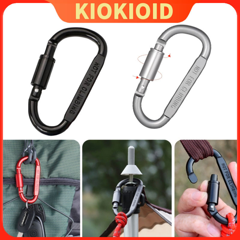 GANTUNGAN Mini Carabiner/Quickdraw Carabiner/Karabiner/D-Shape LIXADA สแตนเลสอลูมิเนียม Carabiner แข