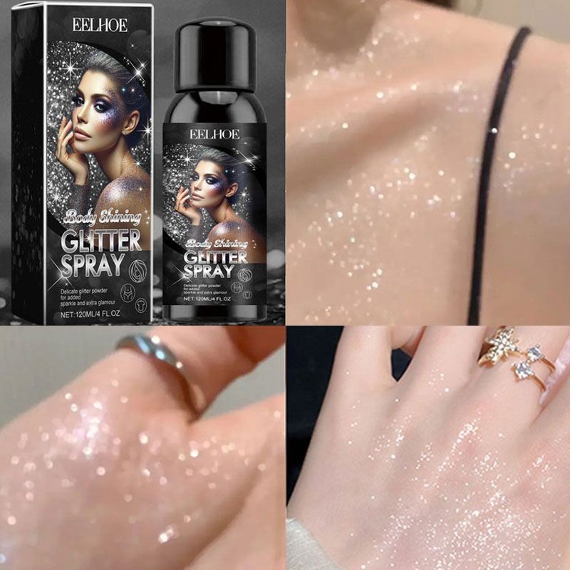 สินค้าใหม่วันนี้ * Goddess Bride Body Glitter Spray Glitter Pearlescent Hair Glitter Spray Glitter G