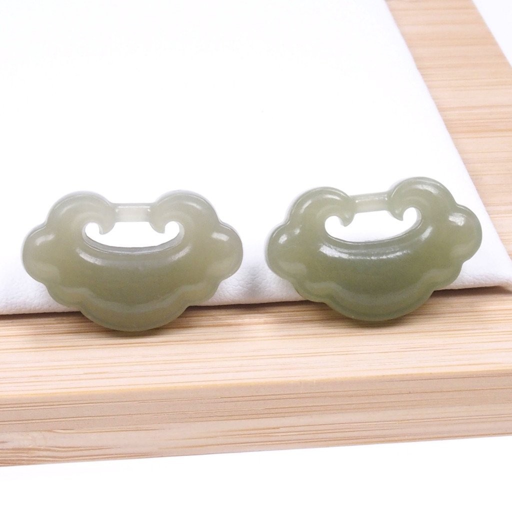 สร้อยคอหยก Hetian สไตล์ธรรมชาติ ออกแบบตามแบบฉบับประเทศ ปลอดภัยและอยู่ได้นาน BHO3