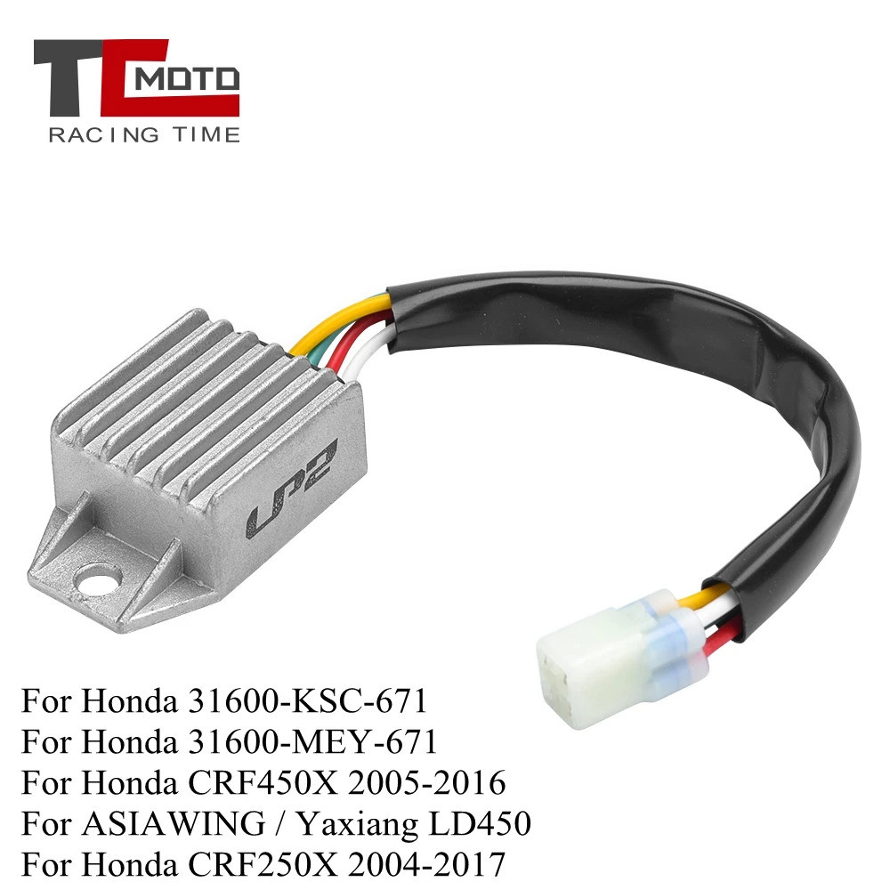 12V เครื่องปรับแรงดันไฟฟ้า Current Rectifier สําหรับ Honda CRF250X 2004-2017 CRF450X 2005-2016 31600