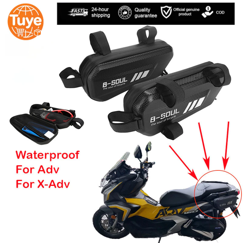 Tuye สําหรับ Adv 160 150 350 X-adv 750 Adv160 รถจักรยานยนต์ Saddlebags เปลือกแข็งด้านข้างกระเป๋ากันน้ํา