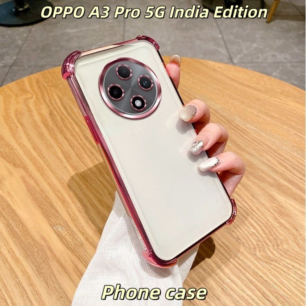 OPPO A3 Pro 5G India Edition เคสซิลิโคนหลายสีครอบคลุมเต็มรูปแบบพร้อมการป้องกันการตกกระแทกถุงลมนิรภัย