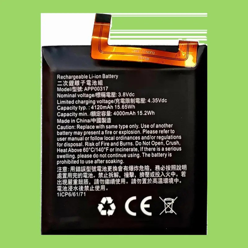APP00317 S62pro 5150Mahความจุสูงที่ดีอุณหภูมิต่ําประสิทธิภาพแบตเตอรี่โทรศัพท์มือถือสําหรับCaterpilla