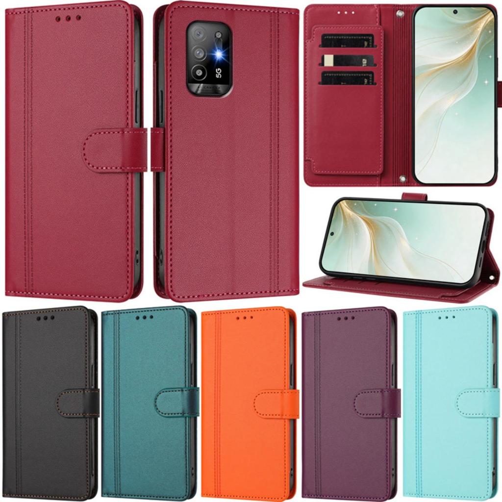 หนังกระเป๋าสตางค์ Multi Card Slot สําหรับ OPPO A56 5G A52 A72 A92 A54 4G A54s A15 A55 A15s A74 4G A9