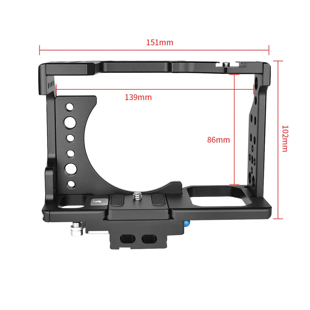 ประสิทธิภาพที่มีประสิทธิภาพ OEM/ODM Universal อลูมิเนียมกล้องกรง Rig กรอบสําหรับ Sony A7K/A72/A73/A7