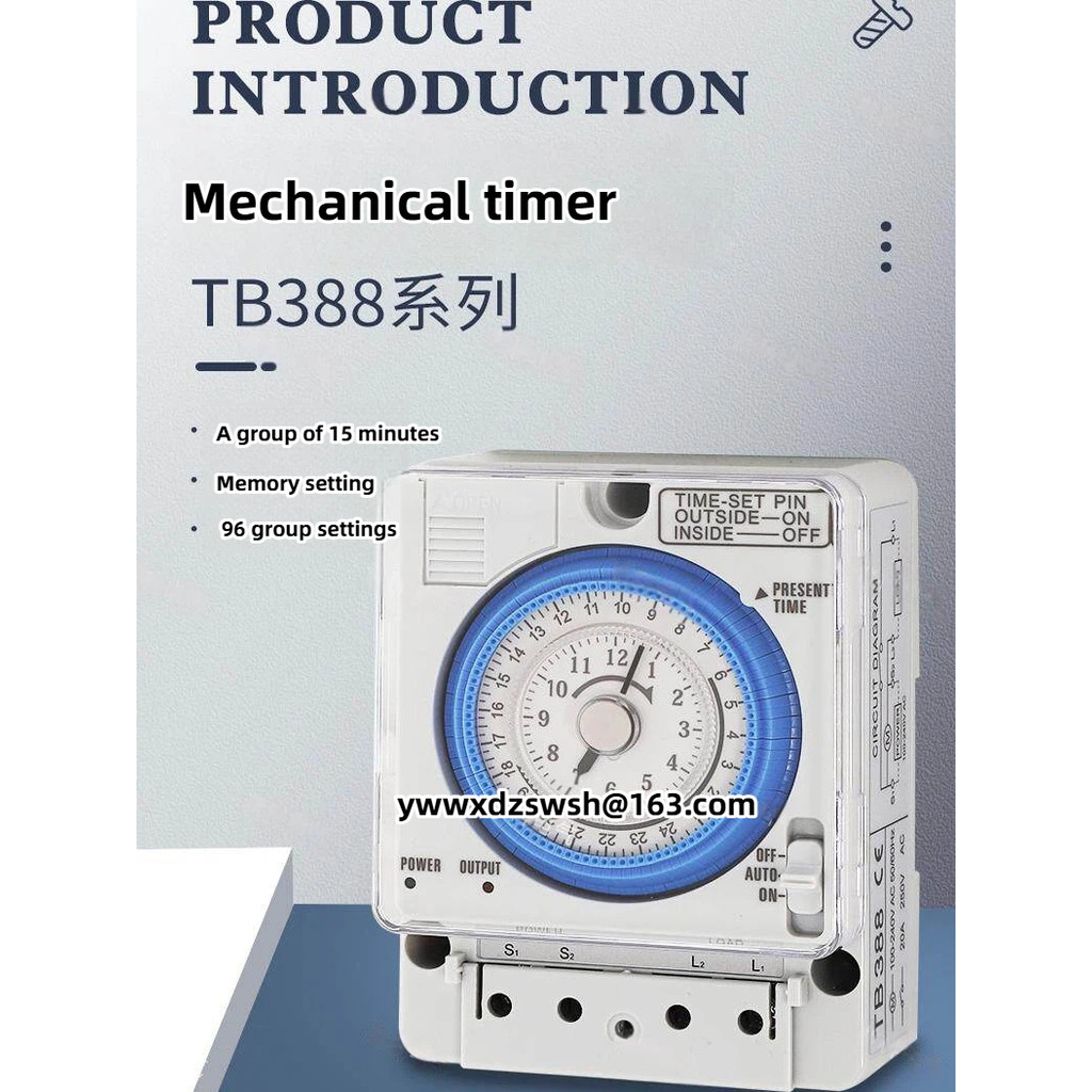 T TB388 TB35N TB38N TB118N Timer DC12v Mechanical Timer Switch AC220 Timer