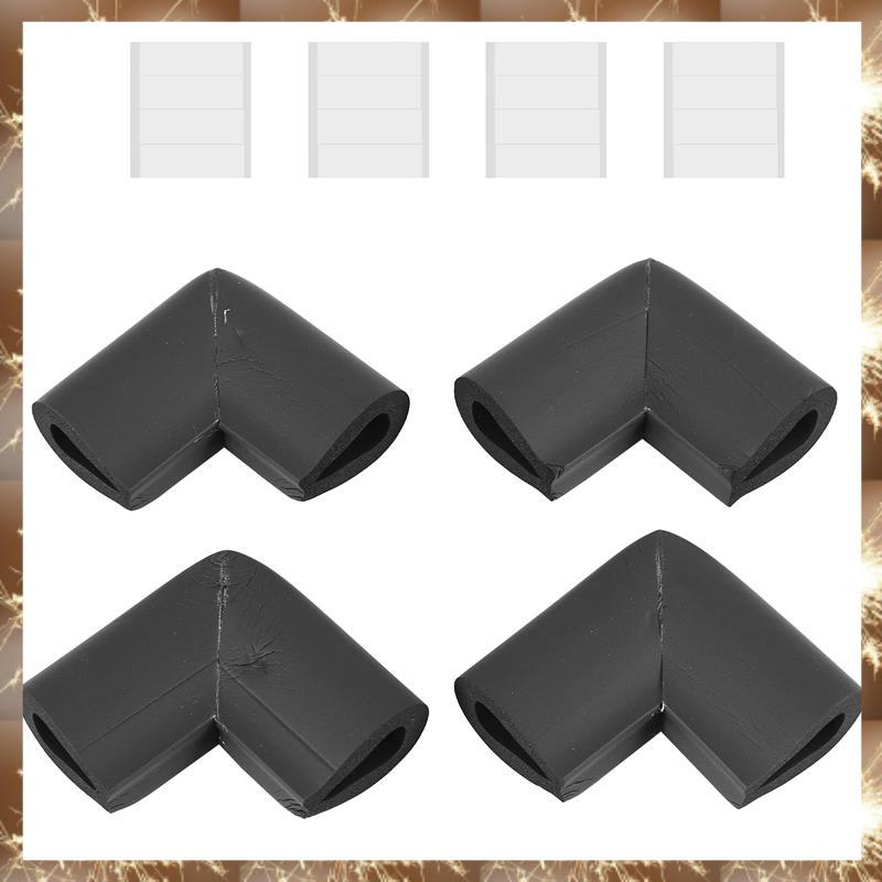 (OK B)4 ชิ้น ตัวป้องกันมุมกันชน By Table Edge Baby Safety สีดํา