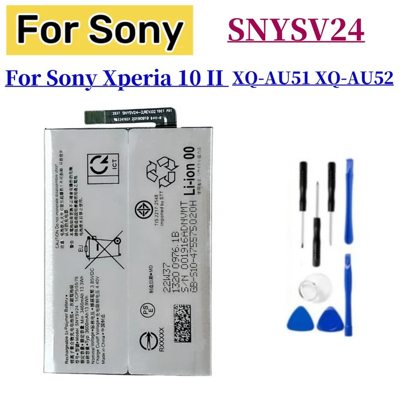 Original SNYSV24 แบตเตอรี่สําหรับ Sony xperia 10 II XQ-AU51 XQ-AU52 3600mAh + เครื่องมือฟรี