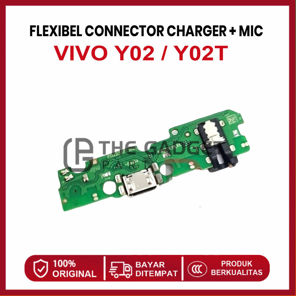 FLEXIBLE CONNECTOR CHARGER VIVO Y02 / Y02T CONNECTOR HANDSFREE + MIC ORI