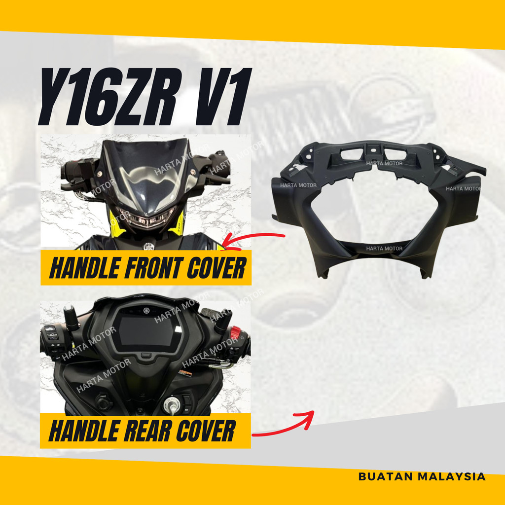 Y16ZR V1 HANDLE REAR COVER - Y16 Y16Z FIRST MODEL LAMA OLD HANDLE FRONT DEPAN METER LOWER INNER KEPA