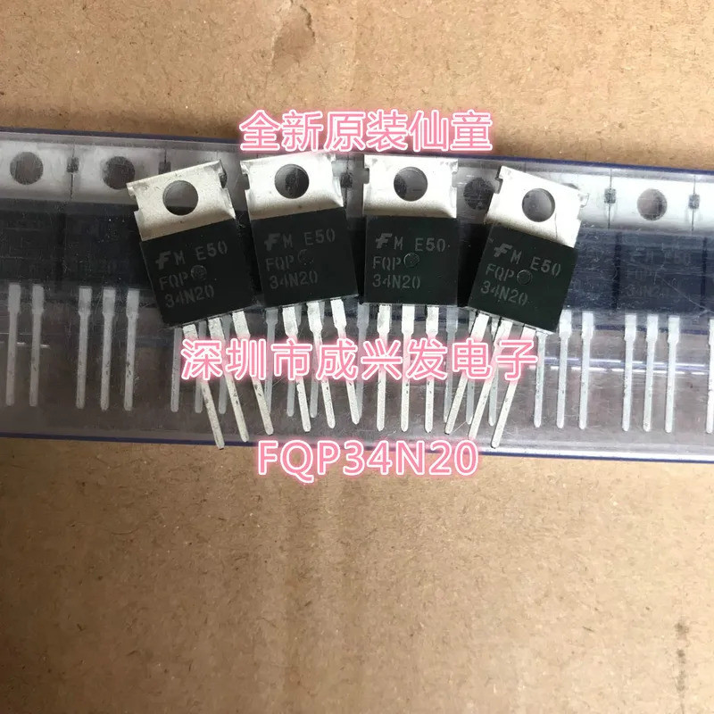10PCS FQP34N20 34N20 TO220 34A 200V MOSFET MOS ใหม่ทรานซิสเตอร์เดิมคุณภาพสูง