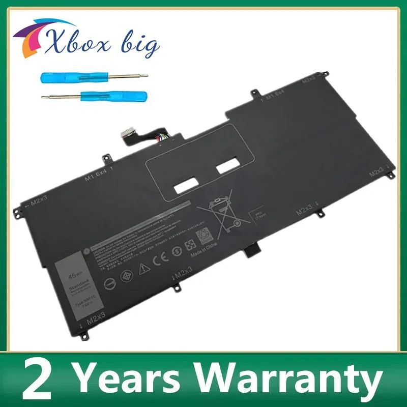 NNF1C HMPFH แบตเตอรี่แล็ปท็อปสําหรับ Dell XPS 13 9365 XPS13-9365-D1805TS,D1605TS N003X9365-D1516FCN 