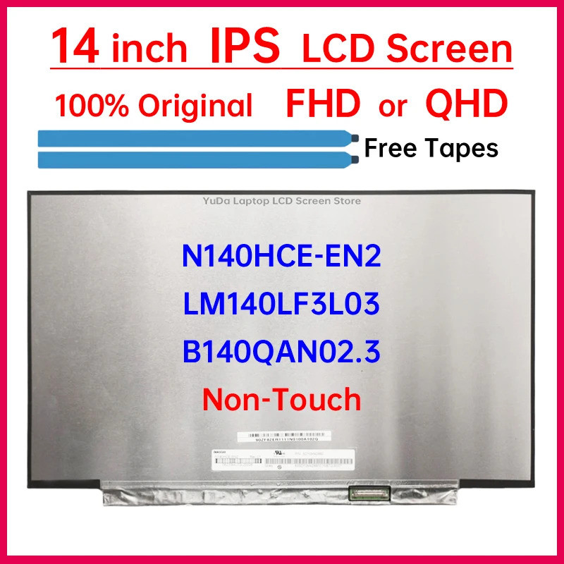14 นิ้วหน้าจอ LCD LM140LF3L03 N140HCE-EN2 B140QAN02.3 สําหรับ Asus ZenBook UX425E UX425J UX425U จอแส