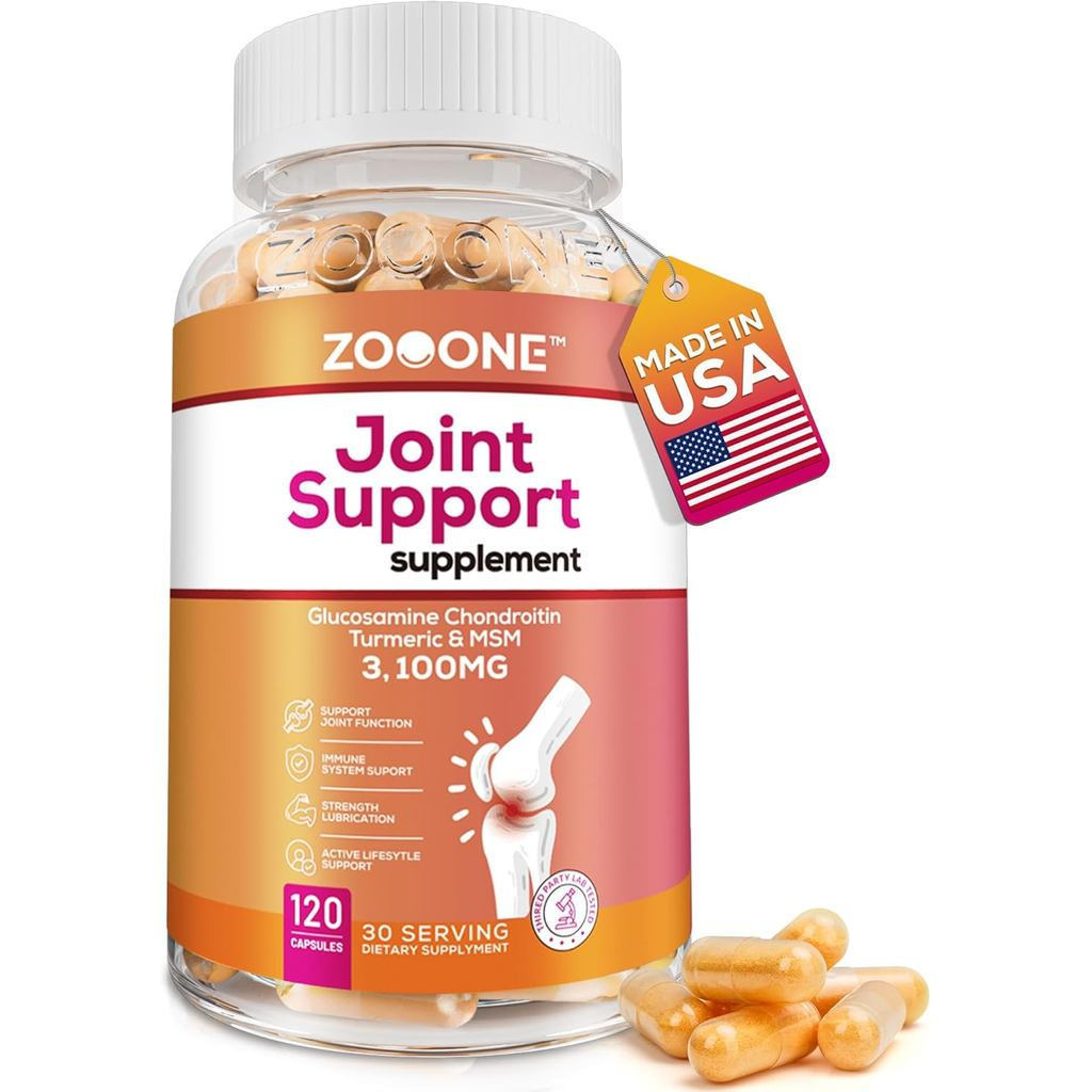 ZoooneJointKneeSupportwithGlucosmine,Condroitin,Turmeric&M-120TabletsforBack,Advanced,HandHealth 9FC