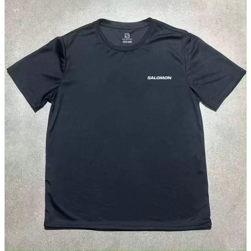 Salomon เสื้อยืดแขนสั้นผ้าฝ้ายพิมพ์ลายตัวอักษรมงกุฎสําหรับผู้ชาย FEEW