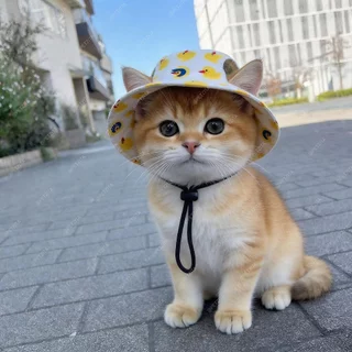 🇹🇭พร้อมส่ง🇹🇭 🐤 หมวกลายเป็ดน้อยสุดน่ารัก for pet หมวกสุนัข ชุดหมา ชุดแมว สัตว์เลี้ยง