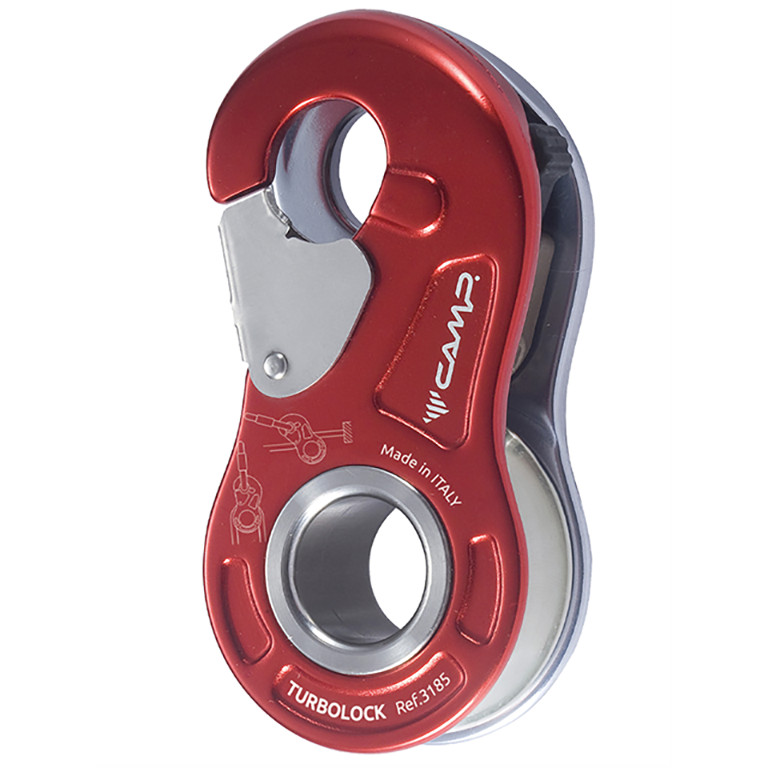 CAMP/CAMP TURBOLOCK One-Way Pulley Rescue High-Aerial Operation Lifting Up Side Board Pulley
