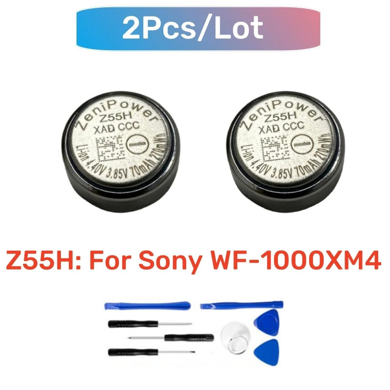 2-10 ชิ้น/ล็อตใหม่ Z55H ZeniPower เปลี่ยน CP1254 1254 สําหรับ Sony WF-1000XM4 XM4 ชุดหูฟังบลูทูธแบตเ