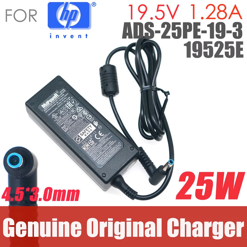 Original HOIOTO AC Switching Adapter Charger สําหรับ HP 19.5V 2.05A 1.28A ADS-45PE-19-3 19540E m27fq