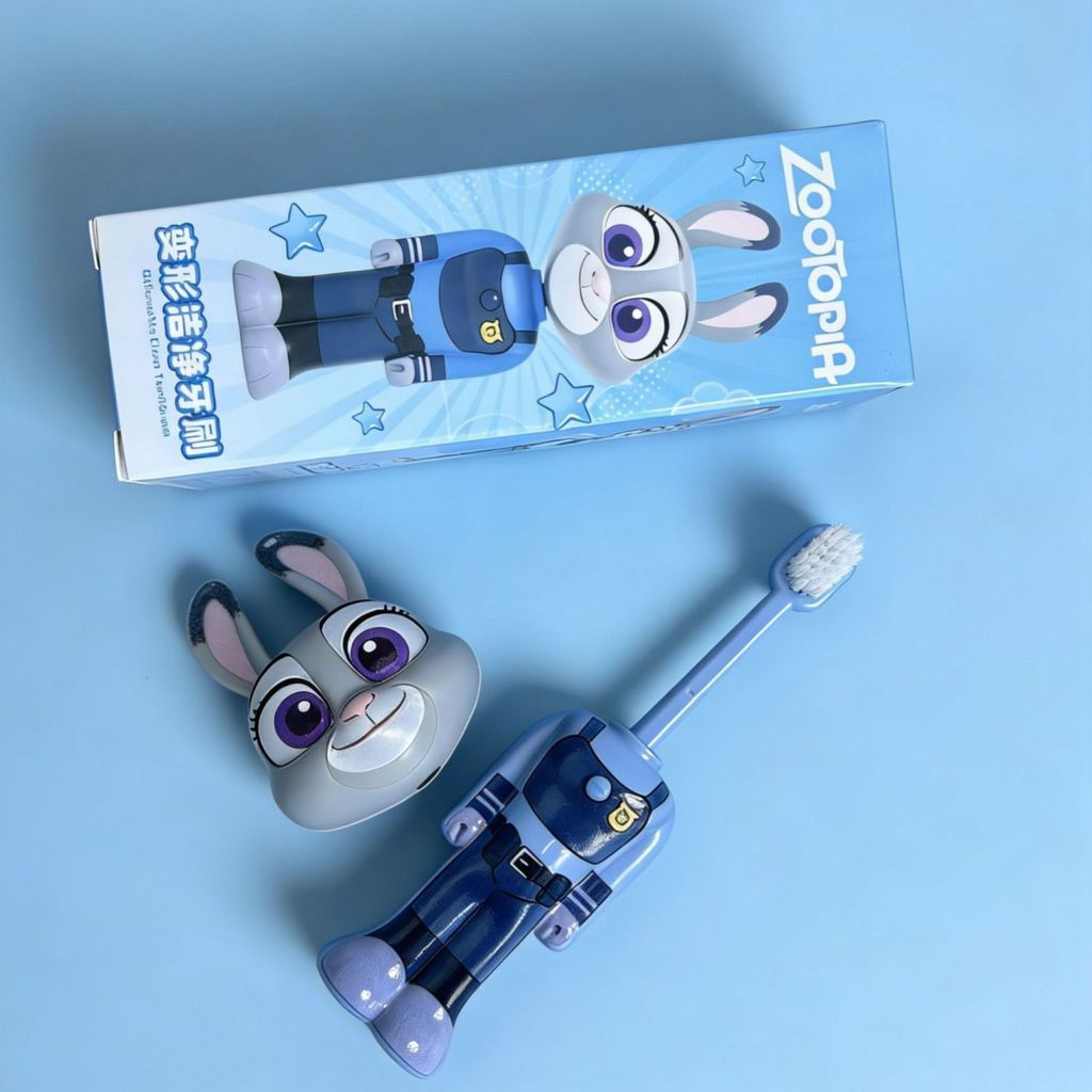 ของ แปรงสีฟันขนนุ่ม ขายร้อนของเล่นแปรงสีฟัน จู้ เด็กเด็กสามารถล้างขนละเอียดรูปแบบใหม่เปลี่ยนรูปการ์ตูนวันแปรงสีฟันหดกระต่าย