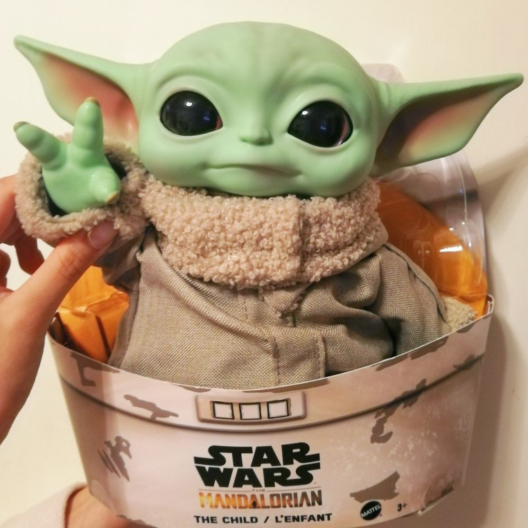 Star Wars Mandalorian เด็ก Yoda/Grogu ตุ๊กตาตุ๊กตาของเล่นตุ๊กตาของขวัญวันเกิดสําหรับแฟนเด็กผู้ใหญ่