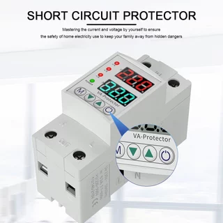 อุปกรณ์ป้องกันไฟเกิน ไฟตก 40A/63A 220V กันไฟกระชาก จอแสดงค่าแม่นยำ รีเซ็ตอัตโนมัติ ป้องกันเครื่องใช้ไฟฟ้าเสียหาย