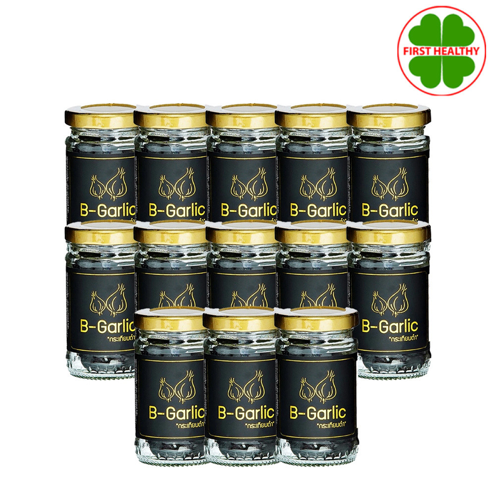 B-Garlic บีการ์ลิค B Garlic " ส่งฟรี เซ็ต 13 ขวด  " กระเทียมดำ รสหวาน ทานง่าย ( 1 ขวด/60 กรัม)