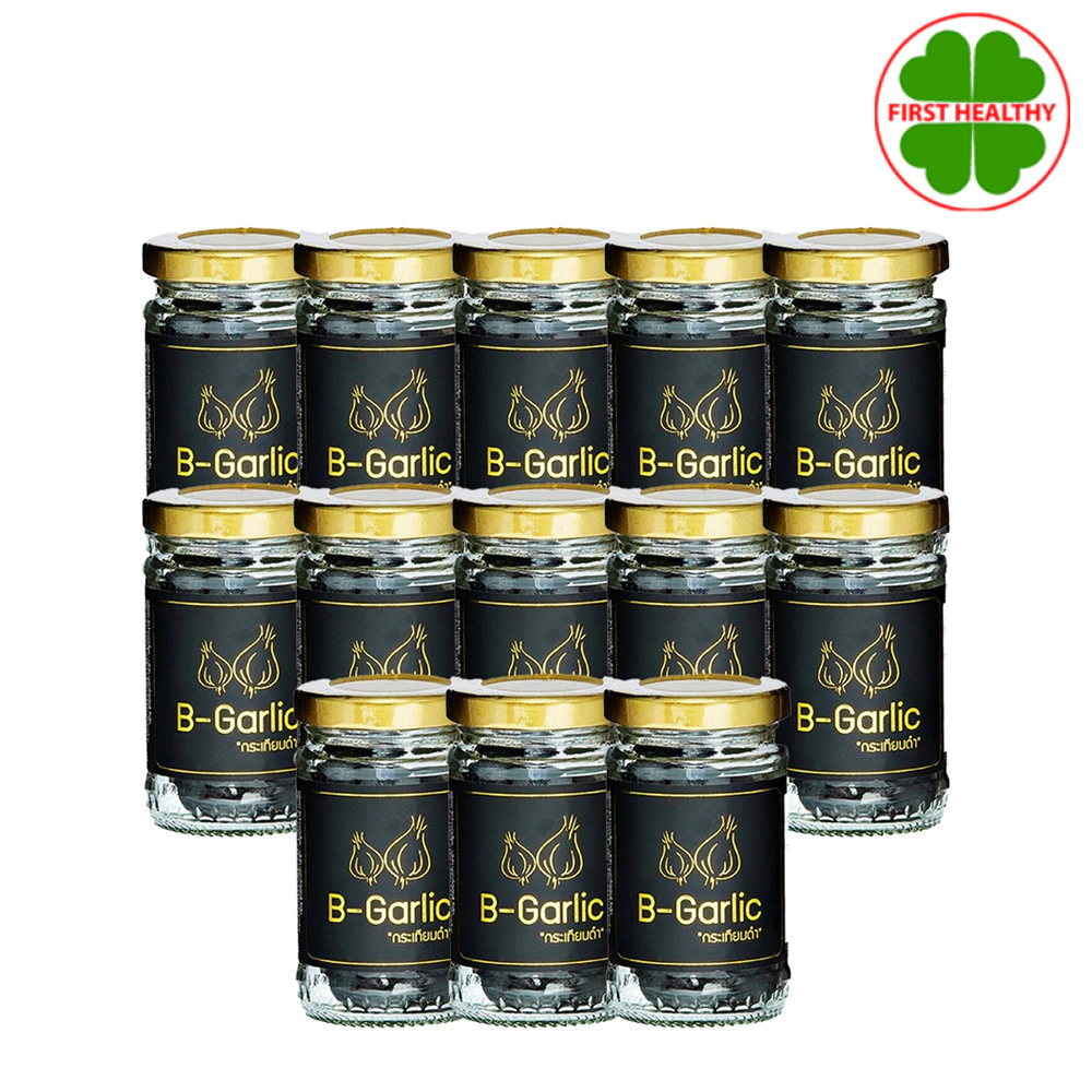B-Garlic บีการ์ลิค B Garlic " ส่งฟรี เซ็ต 13 ขวด " กระเทียมดำ รสหวาน ทานง่าย ( 1 ขวด/60 กรัม)