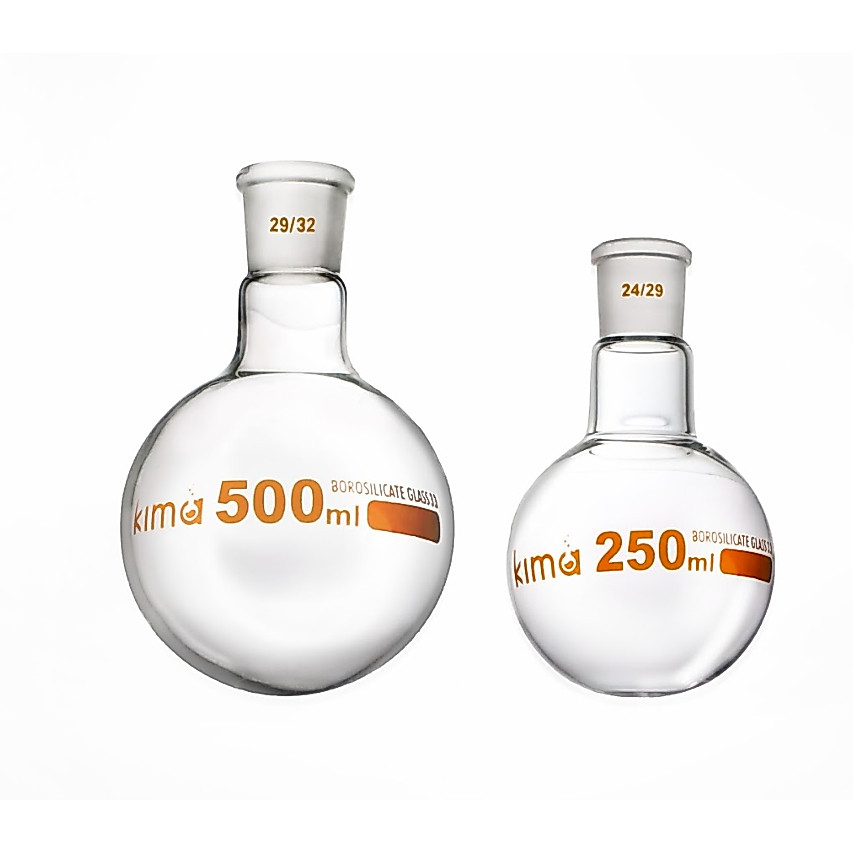 ขวดก้นกลม Flask Boiling Round J24/29, J29/32  250ML 500ML 1000ML