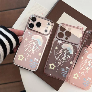 For iPhone เคสไอโฟน แมงกะพรุนสีสัน 11 12 13 14 15 16 17 PLUS B4PRO MAX X XS เปลือกที่เรียบง่าย MAX XR 7/8PLUS