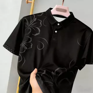เสื้อคอปกชายคุณภาพสูง 2026 เครื่องแบบกรมส่งเสริมการปกครองท้องถิ่น เสื้อโปโลแบบเรียบพิมพ์ลายสี่สี "เสื้อกรมส่งเสริมการปกครองท้องถิ่น