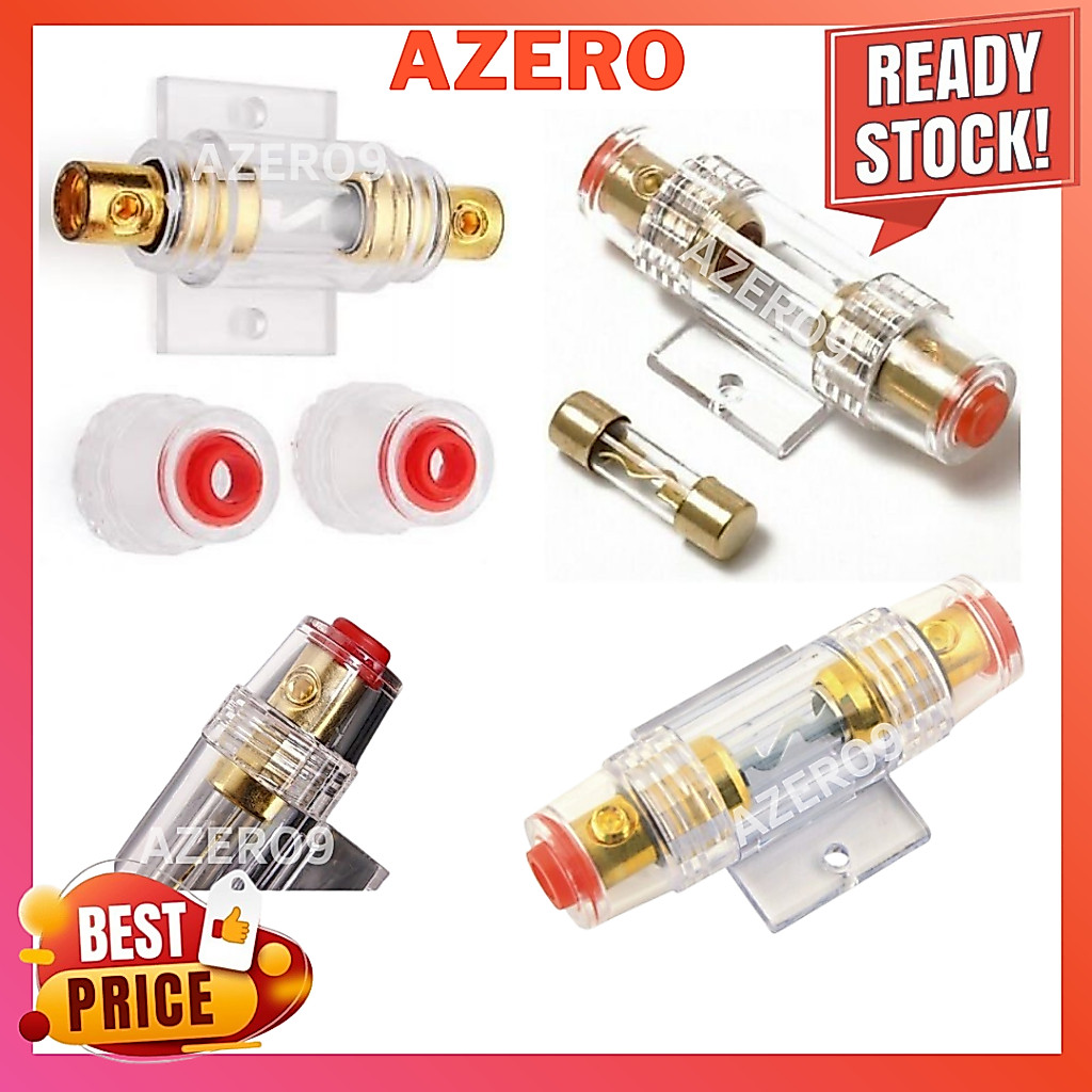ที่ใส่ฟิวส์เครื่องเสียงรถยนต์ Power Amp 60AMP ฟิวส์เพาเวอร์แอมป์ (1 ชิ้น) FR0023